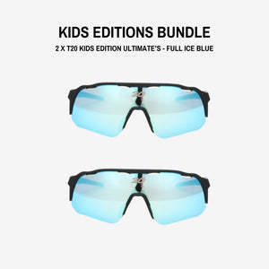 T20 Kids Edition Ultimate's - Full Ice Blue 2 Pairs bundle