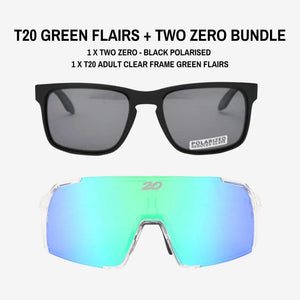 Adult Flairs Clear Frame x Two Zero - Black Bundle