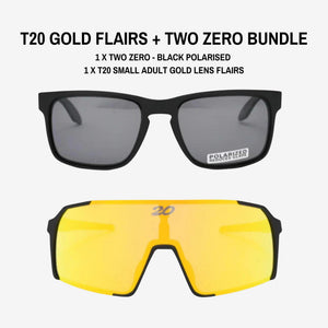 Small Adult Flairs Gold x Two Zero - Black Bundle