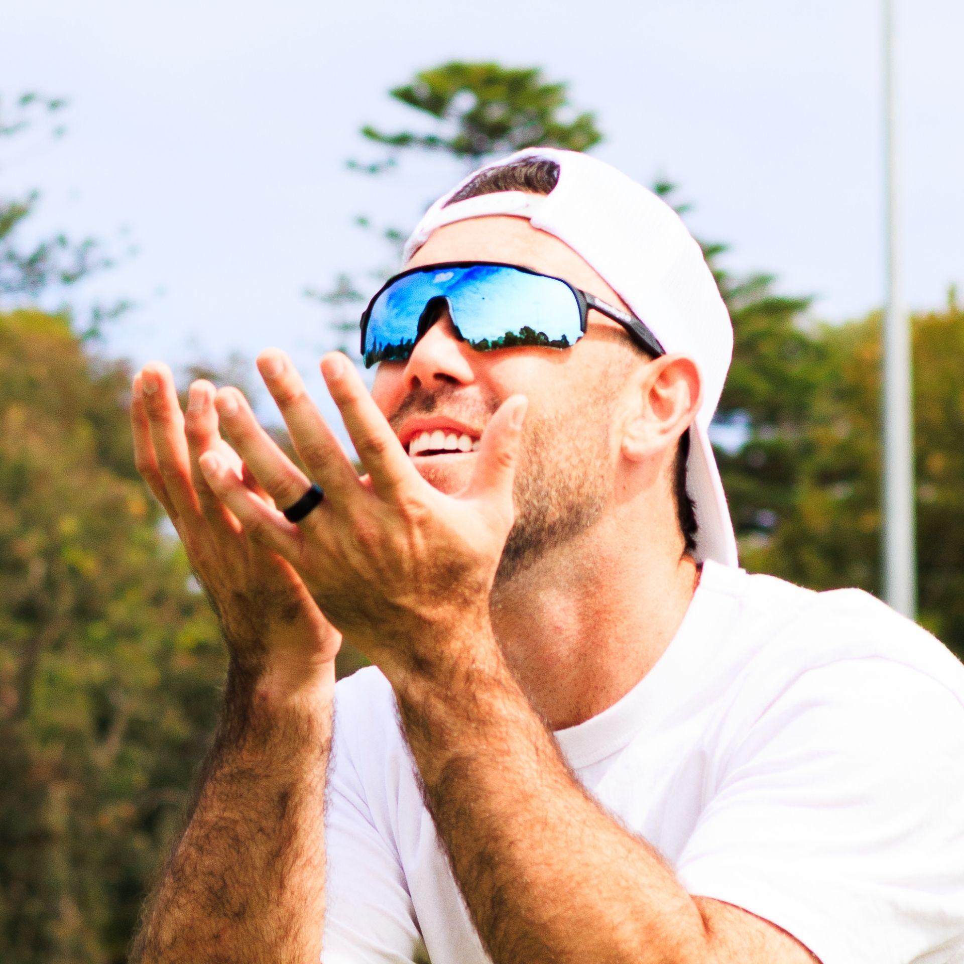 Glenn Maxwell Cricket Sunglasses Ultimate's Blue Lens|Twenty20 Vision