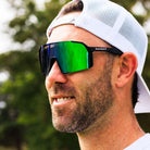 Small Adult Flairs Black Frame Full Green